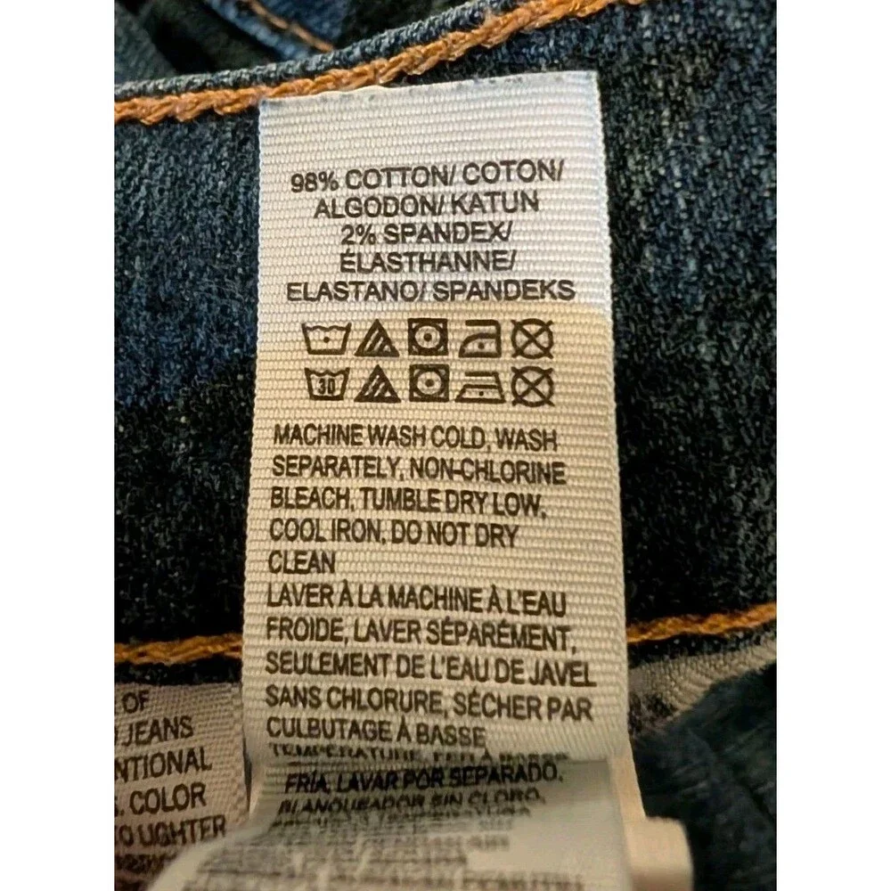 Lucky Brand 181 Relaxed Straight Jeans Mens 44 x 32 Medium Wash Denim Stretch